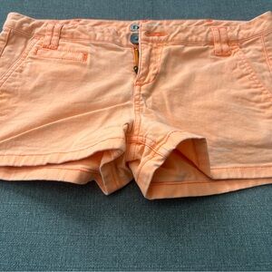 Express Orange Jean Shorts Summer Style